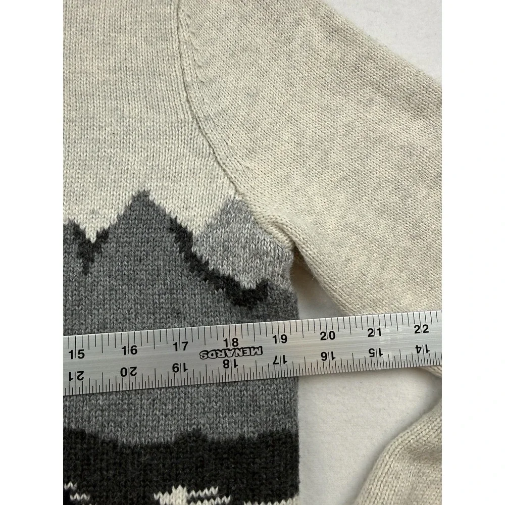 Abercrombie Kids Moose Mountain Landscape Graphic Knit Sweater Size 15/16